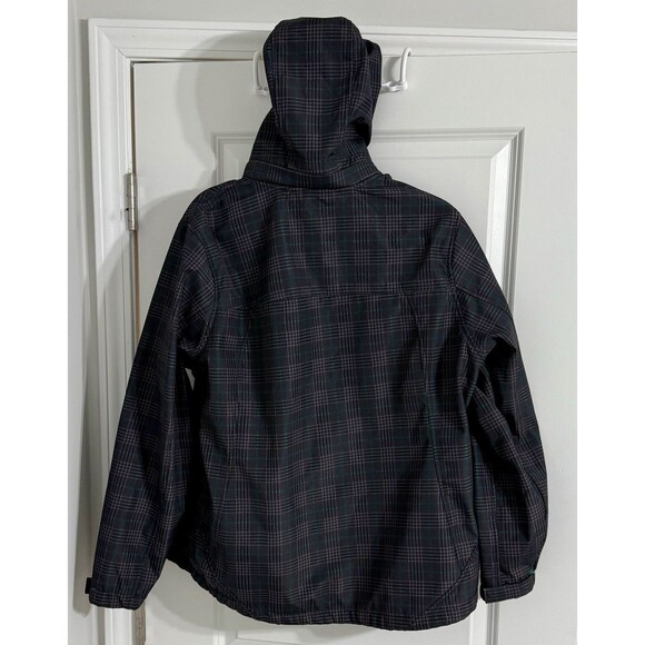 Free Country Women’s Rain Jacket | Teal And Gray Plaid | Women’s Size XL | - Picture 4 of 10
